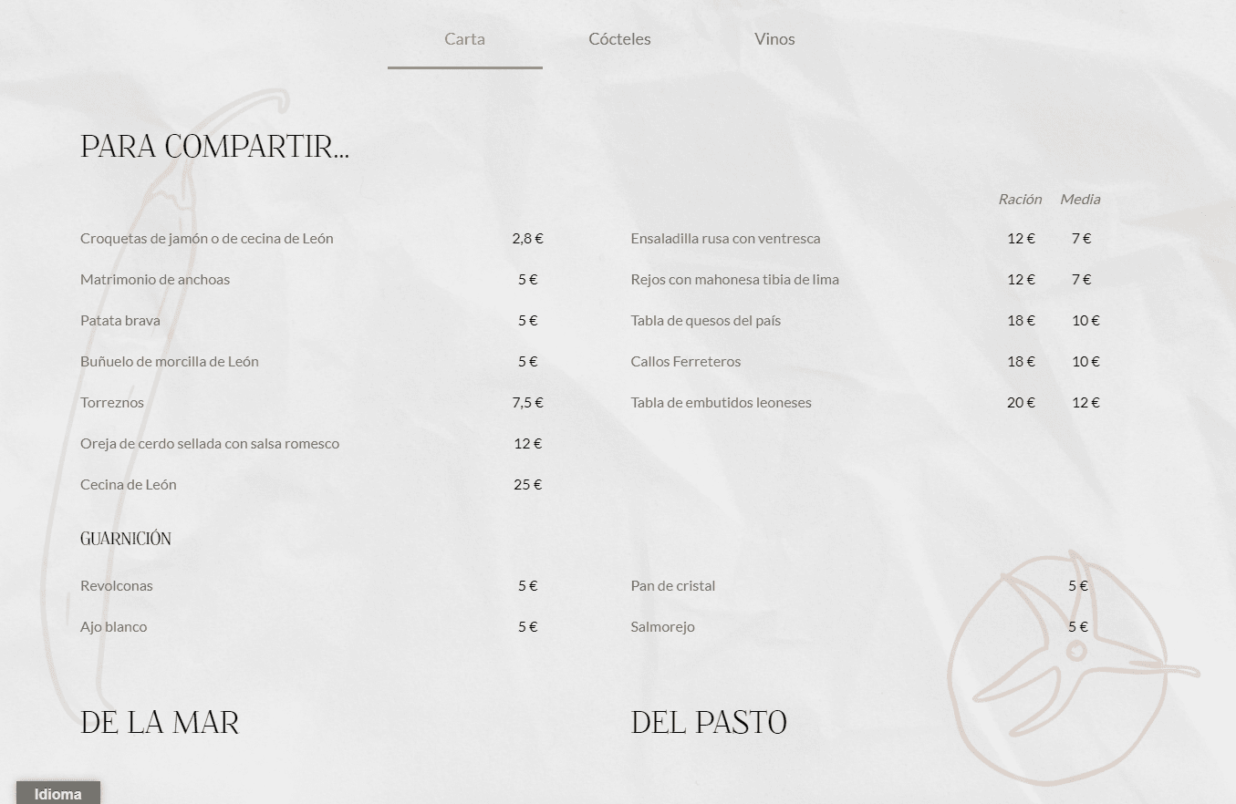 PAGINAS WEB PARA HOSTELERIA